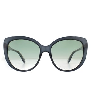 Gucci Sunglasses GG0789S 004 Blue Green Gradient are a elegant cat-eye style for women. The slim temples are embellished with the Gucci logo for brand recognition..