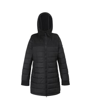 
Materiaal: Polyester, Viscose. Stof: Baffled, Fleece, Synthetisch, Warmloft. Ontwerp: Gewatteerd. 260gsm. Stoftechnologie: DWR afwerking. Halslijn: Kapitein. Binnenritsbescherming, gewatteerd, schouderstuk. Mouwtype: Met lange mouwen. Eigenschappen capuchon: 3-delig, Verstelbaar, Trekkoord, Aangegroeid op capuchon. Zakken: 2 Zijzakken, Rits. Bevestiging: Volledige ritssluiting. Duurzaamheid: Gemaakt van gerecycled materiaal. 8 UK: 32 in. 10 VK: 34 in. 12 VK: 36 in. 14 VK: 38 in. 20 VK: 45 in. 18 VK: 43 in. 16 VK: 40 in.