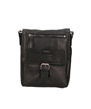 Unisex schoudertas. Ambachtelijk product van echt ingewreven kalfsleer.