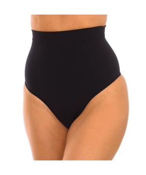 Controlbody High Waist Shaper Thong.
 Thong with ultra-fine finish.
 The control band shapes the tummy and supports the back.
 Breathable and elastic fabric.
 Compression level 5 (strong).
 Composition: 73% Polyamide, 27% Elastane
 Care:
Wash at 30°C
 Do not use dryer machine
 Do not bleach
 Do not iron