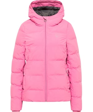 Avec cette veste d'hiver féminine, myMo présente un modèle qui marque des points tant au niveau de l'apparence que de la fonctionnalité. Le manteau est léger et dispose d'un aspect matelassé, ce qui rend le modèle si particulier, car l'humidité ne peut pas non plus pénétrer à ces endroits. Le tissu extérieur enduit de haute qualité est le partenaire idéal, car il est également imperméable au vent et à l'eau. La grande capuche est équipée d'un cordon de serrage élastique intégré et la fermeture éclair sur toute la longueur offre suffisamment de place pour les jambes. Le design est complété par des poches latérales zippées ainsi que par une poche intérieure pratique. Une combinaison réussie d'optique et de fonctionnalité, avec une finition de haute qualité qui offre une grande protection - et en plus sans aucune plume animale !