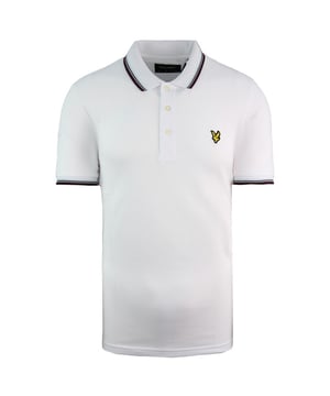 Lyle & Scott Tipped Polo Manga Corta Blanco Hombre Algodón Top SP800VTR W188