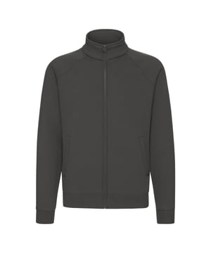 Materialzusammensetzung (%): 70% Baumwolle, 30% Polyester. Gewebe: Single Jersey. Design: Unifarben. GSM (Gramm pro Quadratmeter): 280. Hochgeschnittener Kragen, verklebt. Bündchen: Elastisch. Langärmlig. Doppelnadel-Stich. Taschenart: 2 Vordertaschen, Eingefasst. Durchgehender Reißverschluss. Saum: Elastisch. Nachhaltigkeit: Amfori-Freigabe, Better Cotton Initiative, BSCI, Verein für faire Arbeit, Oeko-Tex Standard 100 zertifiziert.