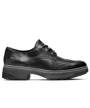 Timberland Nolita Sky Brogue Oxford Lace Black Smooth Leather Womens Shoes A1YUB