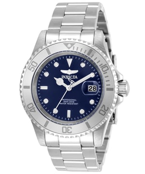El Invicta 34023 tiene una caja de acero inoxidable de 40 millimetros con una esfera azul.
Esta modelo funciona con un movimiento de Cuarzo preciso.
Resistencia a la presión de aqua de 20 bares.
Este modelo es parte de la colección Invicta Pro Diver.

2 años de garantía Invicta.