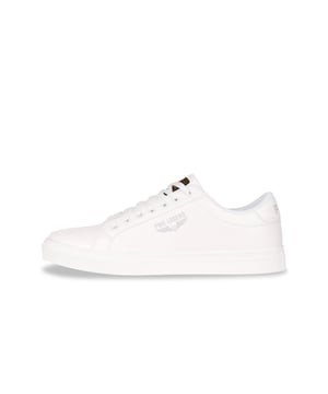 Zapatillas PME Legend para él. Están fabricadas en piel sintética y tejido de alta calidad. La zapatilla tiene una plantilla extraíble de EVA, que proporciona una buena amortiguación. Marca: PME Legend. Nombre del modelo: Falcon. Categoría: deportivas para hombre. Materiales: piel sintética/textil. Color: blanco.