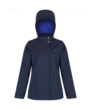 100% Polyester. Wasserdichte Shell-Jacke für Damen. Nahtversiegeltes Soft-Touch-Polyestergewebe mit Hydrafort-Technologie und dauerhaft wasserabweisender Ausrüstung bietet einen wirksamen Schutz vor Wind und Regen. Das weiche Netzfutter ist angenehm zu tragen, und die verstellbare Kapuze lässt sich an trockenen Tagen gut verstauen. Zwei Reißverschlusstaschen sind praktisch für Schlüssel und Handy. Mit dem Regatta-Aufdruck auf der Brust. Regatta-Größen für Damen (Brustumfang ca.): 6 (30in/76cm), 8 (32in/81cm), 10 (34in/86cm), 12 (36in/92cm), 14 (38in/97cm), 16 (40in/102cm), 18 (43in/109cm), 20 (45in/114cm), 22 (48in/122cm), 24 (50in/127cm), 26 (52in/132cm), 28 (54in/137cm), 30 (56in/142cm), 32 (58in/147cm), 34 (60in/152cm), 36 (62in/158cm).