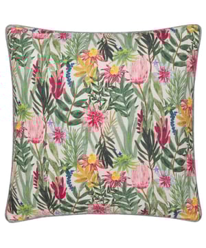 Add a touch of nature-inspired elegance to your home with the Country Wilds Blossom Printed Cushion. This hand-painted design features vibrant floral patterns set against a crisp backdrop, evoking the beauty of a serene countryside. The whimsical charm of its floral repeat provides a sense of freshness and vitality to any interior, perfectly complementing a modern country aesthetic. Its soft, luxe-feel woven fabric invites both comfort and refinement, while the plain reverse and piped edge add a sophisticated finish. Crafted to enhance sofas, chairs, or beds, this cushion is ideal for those who value the balance of print, pattern, and natural beauty.