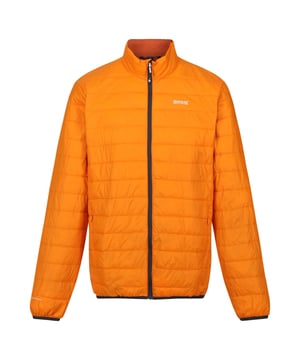 The Hillpack from Regatta. The jacket comes with a water-repellent finish for protection from light rainfall. The jacket is filled with insulation to keep you toasty. The bulk-free design packs away into its own stuff sack. Material: 100% Polyamide. Ref: RMN181P6Z.