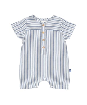 This really is a rather special little number. Perfect for those days on the beach or in the garden, our haven romper is a must-have for this seasons wardrobe. Lightweight and practical, this romper will keep your little one cool this summer. With other haven stripe fabric options across all ages available this season there are also lots of opportunities to create 'matchy matchy' sibling or friend looks.