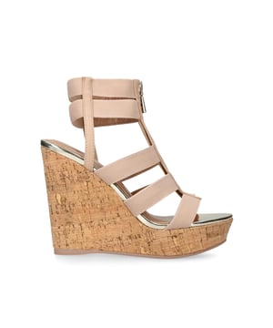 Carvela sparkle wedge heel sandals best sale tan