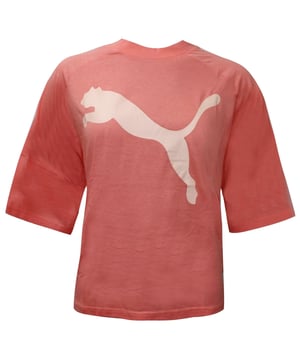 Puma FUSION Womens Cropped Tee Hoge Hals Top Shell Roze 850138 11