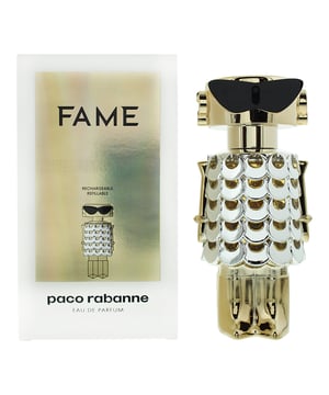 Fame is a floral woody musk for women, which was created by Dora Baghriche, Marie Salamagne, Alberto Morillas and Fabrice Pellegrin, and launched in 2022 by Paco Rabanne. The fragrance contains top notes of Mango and Bergamot; with middle notes of Jasmine and  Olibanum; and base notes of Vanilla and Sandalwood. The scent is a juicy, sparkling and fruity one, with a gorgeous and soft Vanilla base. This is wonderful tropical scent, suitable for every day wear, especially in warmer weather of Spring and Summer.