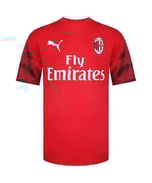Puma A.C. Milan 1899 Team DryCell Kids Red T-Shirt – a symbol of young football enthusiasts' unwavering support for A.C. Milan, combining team pride with advanced technology to ensure comfort and style during every match and playtime.

Key Features:

 1. Youthful A.C. Milan Fandom:  The Puma A.C. Milan 1899 Team DryCell Kids Red T-Shirt is designed to connect young fans with their favorite football club. It's a testament to their passion for A.C. Milan.

 2. Vibrant Red Color:  The red color of the t-shirt captures attention and resonates with the iconic colors of A.C. Milan. It adds a sense of excitement and youthful energy to the young football enthusiast's wardrobe.

 3. DryCell Technology:  Crafted with Puma's DryCell technology, the t-shirt effectively wicks moisture away from the body, keeping kids dry and comfortable during intense activities. This feature is essential for maintaining optimal performance on the field.

 4. Comfortable Fabric:  The t-shirt is made from a comfortable and breathable fabric that ensures a soft touch against the skin. This material enhances overall comfort, allowing kids to focus on their play.

 5. A.C. Milan Branding:  The A.C. Milan logo and branding are proudly displayed on the t-shirt. These elements reflect young fans' support for the club and their admiration for its history and legacy.

 6. Functional and Stylish:  The Puma A.C. Milan 1899 Team DryCell Kids Red T-Shirt is a fusion of functionality and style. It allows young football enthusiasts to showcase their team pride while enjoying the benefits of performance-enhancing technology.

 7. Nurture Young Fans:  With the Puma A.C. Milan 1899 Team DryCell Kids Red T-Shirt, young fans can celebrate their love for football and their favorite club while experiencing comfort and style.