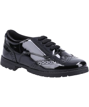A Classic Back To School Girl Shoe
The Eadie Patent Shoe features a durable and sturdy TPR Outsole with a 1.5cm heel height.
Fit Left Fit Right
- Patent Leather
- Brogue detailing
- Secure lace up