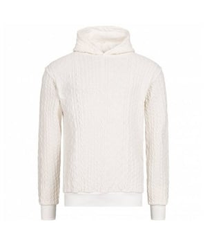 The Criminal Damage Cable Knit Men's Off White Hoodie is a stylish and cozy piece of clothing designed for men. Criminal Damage is known for its unique and fashionable designs, and this hoodie is no exception. Here's a description of the key features:

 Off White Color:  This hoodie comes in an off-white color, offering a clean and versatile look that can be easily paired with various casual outfits. Off-white is a trendy and timeless choice for a relaxed yet stylish appearance.

 Cable Knit Fabric:  The hoodie is typically made from a cable knit fabric, which is known for its warmth, texture, and unique pattern. This fabric adds a touch of sophistication and coziness to the hoodie.

 Hooded Design:  The hoodie features a hood, which can be adjusted with drawstrings for extra comfort and style. The hood adds a relaxed and urban look to the overall design.

 Front Kangaroo Pocket:  Many hoodies like this one come with a front kangaroo pocket, providing a convenient and stylish way to keep your hands warm or store small items.

 Ribbed Cuffs and Hem:  The cuffs and hem of the hoodie are typically ribbed, which adds to the durability and helps retain heat, keeping you warm and cozy.

 Versatile Style:  The Criminal Damage Cable Knit Off White Hoodie has a versatile and contemporary style, making it suitable for a wide range of casual occasions, including streetwear, lounging, or everyday activities.

Unique Brand Aesthetics:  Criminal Damage is known for its unique and fashionable brand aesthetics. This hoodie often features distinctive brand elements, logos, or other urban-inspired designs that enhance its style.