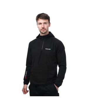 Heren Timberland Kearsage Polartec ¼ Fleece in zwart.- Capuchon.- Halve ritssluiting.- Zijzakken.- Polartec® borduursel op de mouw.- Geborduurd logo op de borst.- Versterkte elleboogpanelen.- Polartec® fleece.- Zacht comfortabel sneldrogend en zeer ademend.- 100% Polyester. - Ref: A6KC90011