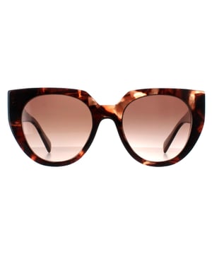 Las gafas de sol Prada PR14WS 01R0A6 en color tortoise caramelo y degradado marrÃ³n polvo armonizan sofisticaciÃ³n y encanto contemporÃ¡neo con una montura cat eye elaborada meticulosamente en acetato de alta calidad, que garantiza la durabilidad sin renunciar a la comodidad. El emblemÃ¡tico logotipo de Prada embellece las patillas, sÃ­mbolo de un lujo sin igual.