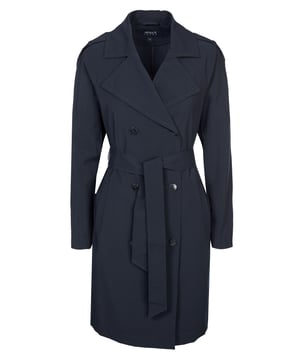76% polyester, 21% viscose, 3% elastaan; Armani Jeans-trenchcoat; Model: 3Y5L01-5N16Z-0543; Hoogwaardige afwerking; reverskraag; pak met dubbele rij knopen; strikriem; loopspleet; Armani Jeans-logodetails