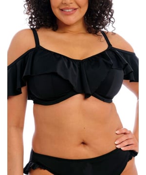 Elomi Plain Sailing Underwired Bikini Top. Powernet back lining for extra support and adjustable straps. This product is recommended for hand wash only.