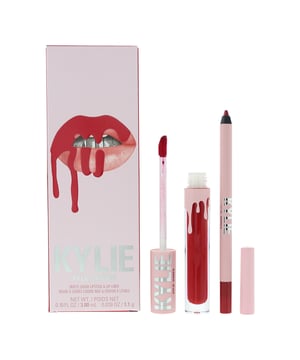 Kylie By Kylie Jenner Matte Lip Kit contains a lip liner and a matte liquid lipstick. The lip liner is ultra creamy, waterproof and lasts up to 24 hours.  For best results line and fill in using the liner and then use one coat of the matte liquid lipstick. The lipstick has a non sticky finish and is long lasting up to 8 hours of wear.