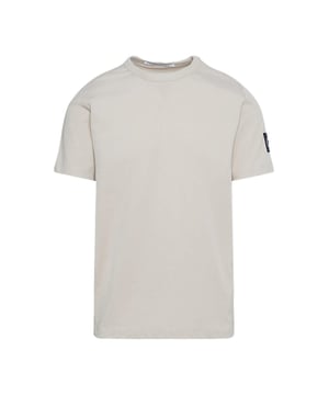 Calvin Klein T-Shirt Insigne für Herren Grau Baumwolle. Authentische Kleidung der Marke Calvin Klein - Streetwear/Sportswear-Design von Calvin Klein - Calvin Klein für Herren, modisch, perfekt für den Alltag - Das graue Calvin Klein T-Shirt lässt sich hervorragend mit dem Rest Ihrer Garderobe kombinieren - bequeme Baumwollqualität - klassisch - Insigne -
