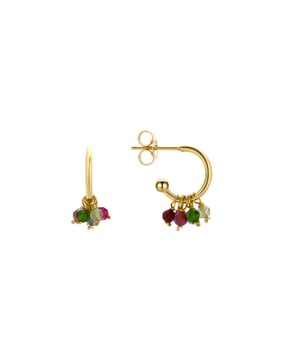 Letaba Multicolour Crystal Earrings in 18k gouden afwerking Africa Moda dompelt je onder in een wereld van levendige kleuren, prachtige texturen en handgemaakte ontwerpen die de essentie van jouw geest weerspiegelen.