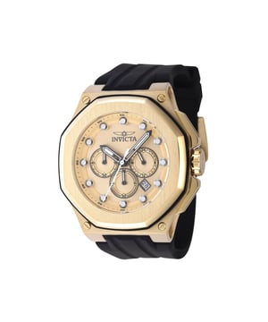 El Invicta 46147 tiene una caja de acero inoxidable de 50 millimetros con una esfera oro.
Esta modelo funciona con un movimiento de Cuarzo preciso.
Resistencia a la presión de aqua de 10 bares.
Este modelo es parte de la colección Invicta Akula.

2 años de garantía Invicta.