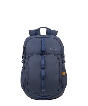 Unisex rugzak met ritssluiting. twee open binnenzakken. twee ritssluitingen aan de voorkant en twee open zijritsen met externe zakken. ontbrekende schouderband.  Handvat van gerecycled polyethyleentereftalaat. een binnencompartiment.  extern materiaal.  Binnenkant van gerecycled polyethyleentereftalaat. Afmetingen: 28,5x45,5x13,5 cm. Modeproduct