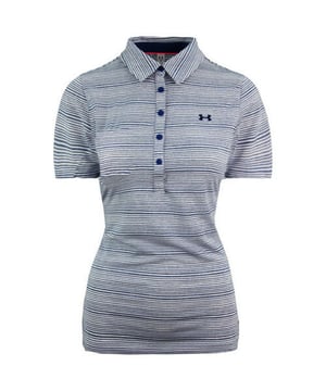 Under Armour Heatgear Shortsleeve Blue Womens Zinger Golf Polo -Hemd 1272340 487
