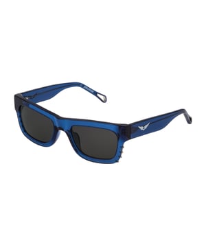 Gafas de sol de mujer de color azul - Zadig&Voltaire SZV303520955• material: acetato• color: azul• tamaño: 52/20/135 mm (longitud de la lente / ancho del puente / longitud de la varilla)  