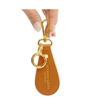 Key Ring - Handbag jewel - 2 broken rings, 1 snap hook - Gold finishing