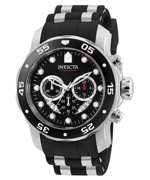El Invicta 6977 tiene una caja de acero inoxidable de 48 milímetros con un dial negro. Este modelo está impulsado por un preciso movimiento de cuarzo. Resistente a la presión del agua hasta 10 bares. Este modelo forma parte de la colección Invicta Pro Diver - SCUBA.

Incluye una garantía de 2 años de Invicta.