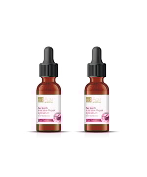 Dr Botanicals Age Specific Intensive Repair Eye Serum is a clean beauty formula infused with organic ingredients like aloe vera and shea butter. This powerful serum brightens and smooths the delicate skin around the eyes, while also hydrating and strengthening the skin barrier. Achieve a healthy, youthful appearance with this natural and effective eye serum.