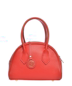 Bolso de mano  
100% cuero de vaca  
Cierre superior con cremallera  
Dimensiones: 17x22x10.5 cm  
Asa: 34 cm  
Correa para el hombro: 120 cm  