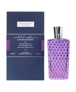 Damascus Desert is a woody aromatic fragrance for men launched in 2020 by The Merchant of Venice. The fragrance contains top notes of Bergamot, Ginger and Lemon; in the middle of the fragrance are notes of Orris, Geranium and Clary Sage; whilst the base notes are Amber, Cedar, Vetiver and Musk. The fragrance's citrus notes are the ones that stand out, giving the fragrance really fresh quality, as we move into the heart the Sage gives the fragrance a delightful Fresh Spicy twist that helps keep things feeling fresh. Given the fresh nature of the fragrance it is ideal for the warmer months of the year.