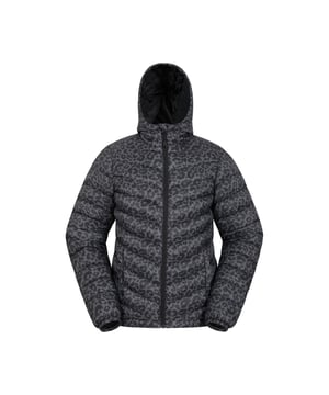 Füllung: Mikrofaser. Design: Leopardenmuster. Stoff-Technologie: DWR-Ausrüstung, leicht, wasserabweisend. Ausschnitt: Kapuze. Ärmel-Typ: Langärmelig. Manschette: Stretch. Taschen: 2 Seitentaschen. Verschluss: Durchgehender Reißverschluss. Kältebeständigkeit (Celsius): -25°C.
