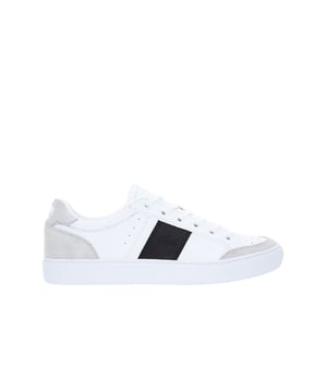 Lacoste Courtline 319 1 Lace-Up White Suede Leather Mens Trainers 38CMA0074 147