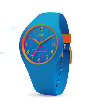 This Ice Watch Ola Kids Analogue Watch for Child is the perfect timepiece to wear or to gift. It's Blue 33 mm Round case combined with the comfortable Blue Silicone will ensure you enjoy this stunning timepiece without any compromise. Operated by a high quality Quartz movement and water resistant to 10 bars, your watch will keep ticking. This trendy and colourful watch is the greatest gift for every child. High quality 19 cm length and 13 mm width Blue Silicone strap with a Buckle. Case diameter: 33 mm, case thickness: 9 mm, case colour: Blue and dial colour: Blue.