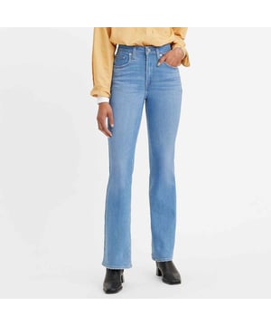 Womens Levis 725 High Rise Bootcut Tribeca Sun Jeans in denim.- 5-pocket construction. - Zip fly and button fastening.- Branded leather patch at rear waist.- Belt loops.- High rise.- Stretch.- Bootcut.- Slim Through The Hip And Thigh.- 65% Cotton  21% Viscose  7% Polyester  5% Elastomultiester.- Ref: 187590086