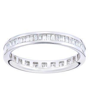 Oro blanco de 9 quilates (375): 1,32 g; # Diamante: 0.84ct