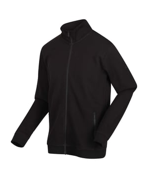The Felton men's zip up jacket from Regatta provides the perfect laidback style. The zip-up top is made with 90% cotton for a soft feel. The full zip provides an easy wear piece. Finished with a ribbed collar, hem and cuffs. Ref: RMA507800.