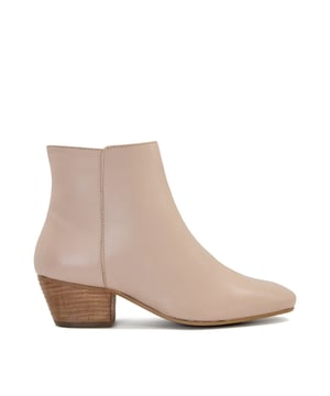 Taking inspiration from the catwalks, we've incorporated a key trend into Pastis. With western-style influences, reimagined the Dune London way, this collection is expertly crafted in-house with the finest materials. This timeless piece is cut for an almond toe silhouette, stacked on a small block heel that's made for a chic wood effect.