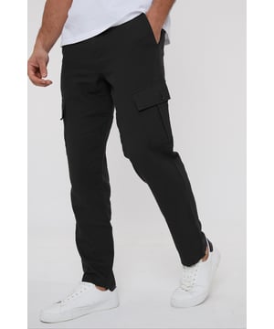 Upgrade your wardrobe with these linen blend cargo trousers from Threadbare. These linen mix cargos are the perfect blend of comfort and style, and with a part elasticated waistband with drawcords, they hit the laidback luxe trend with ease. Cut in a regular fit with a twin needle stitched hem, belt loops, mock horn button and zip fly closure. Linen-rich, these trousers will keep you cool and comfortable all day long, and have two side pockets, two back pockets, along with a button closure pocket on each leg. Team with a casual shirt to complete the look.