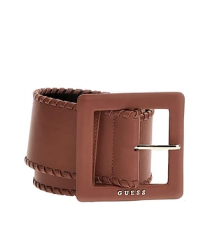 Guess Original Gürtel für Damen in Braun aus Polyurethan. Authentisches Accessoire der Marke Guess - Streetwear/Sportswear-Design von Guess - Guess für modebewusste Damen, perfekt für den Alltag - Der braune Guess Gürtel lässt sich hervorragend mit Ihrer Garderobe kombinieren - bequemer Polyurethan-Material - klassisch - Original -