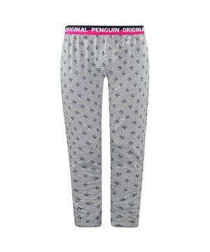 Original Penguin Stretch Grey Mens AOP Pete Lounge Pyjamas Bottoms MLHPE847