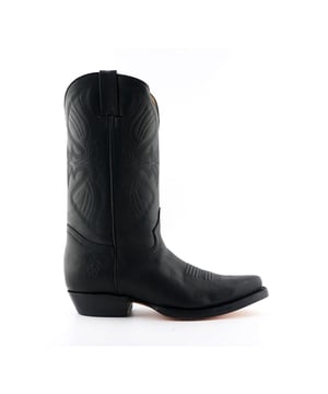 This high leg boot features an abrasion resistant brown leather upper which is embossed with the Grinders logo and includes strong pull loops for ease in slipping the boot on and off. A high-quality detailed pattern is stitched on to the upper and a 1.5” stacked Cuban heel is introduced to compliment the high boot design. This boot was manufactured with a Grinders proprietary sole unit, that has been heat bonded to the welt using the Goodyear method, which is known for increasing the strength of the boot and ensuring durability for years to come. The sole is also fitted with a unique air cushion that allows for added flexibility and which adds to the long-lasting qualities of this boot. • Goodyear Welted sole • Branded leather upper • Luxurious interior leather lining • Stacked 1.5” stacked Cuban heel • Embossed leather Soles • Made in Mexico
