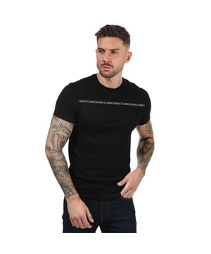 Armani Exchange T-Shirt met logo voor heren, zwart