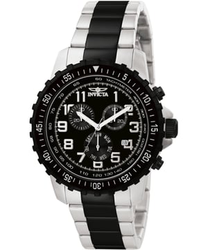 De Invicta 1326 heeft een roestvrijstalen horlogekast van 45 millimeter met een zwarte wijzerplaat.
Dit model wordt aangedreven door een accuraat Quartz uurwerk.
10 bar waterdicht.
Dit model is onderdeel van de Invicta Specialty collectie.

Inclusief 2 jaar garantie.