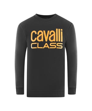 Sudadera Negra con Logo Bold de Cavalli Class. Sé la envidia de la multitud con este Jersey Negro con Logo de Cavalli Class. Muestra tu amor por el estilo y la moda con el llamativo logo de la marca. Deja que te destaquen con esta pieza de vestuario elegante. Cuello elástico, puños y cintura, sudadera negra de Cavalli Class. 60% Algodón 40% Poliéster. Corte regular, talla verdadera. Código de estilo: RXT65C CF062 05051.